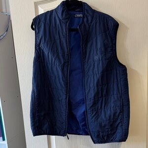 Chaps Dark Blue Quilted Vest